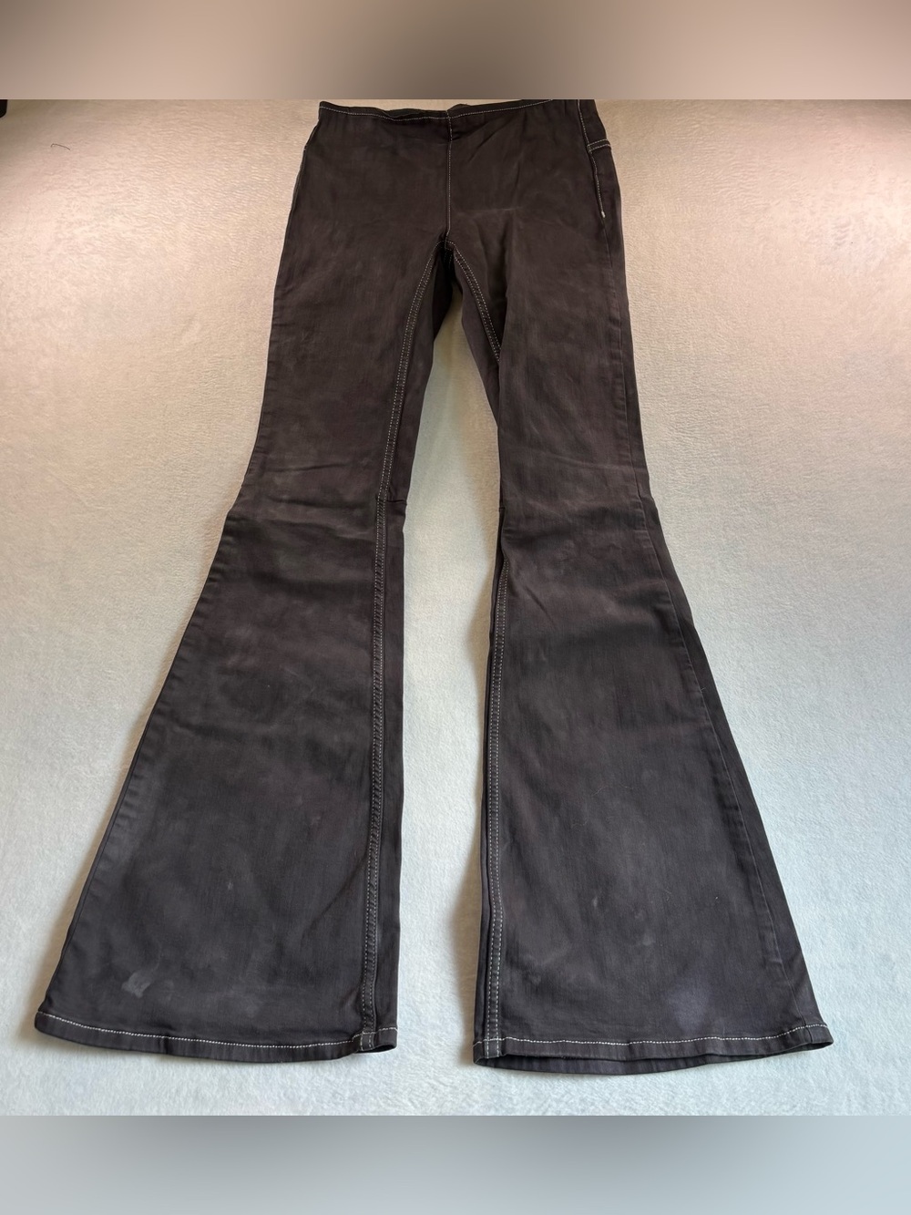 Women’s Dark Gray Flared Pull On Jeans - Free People
